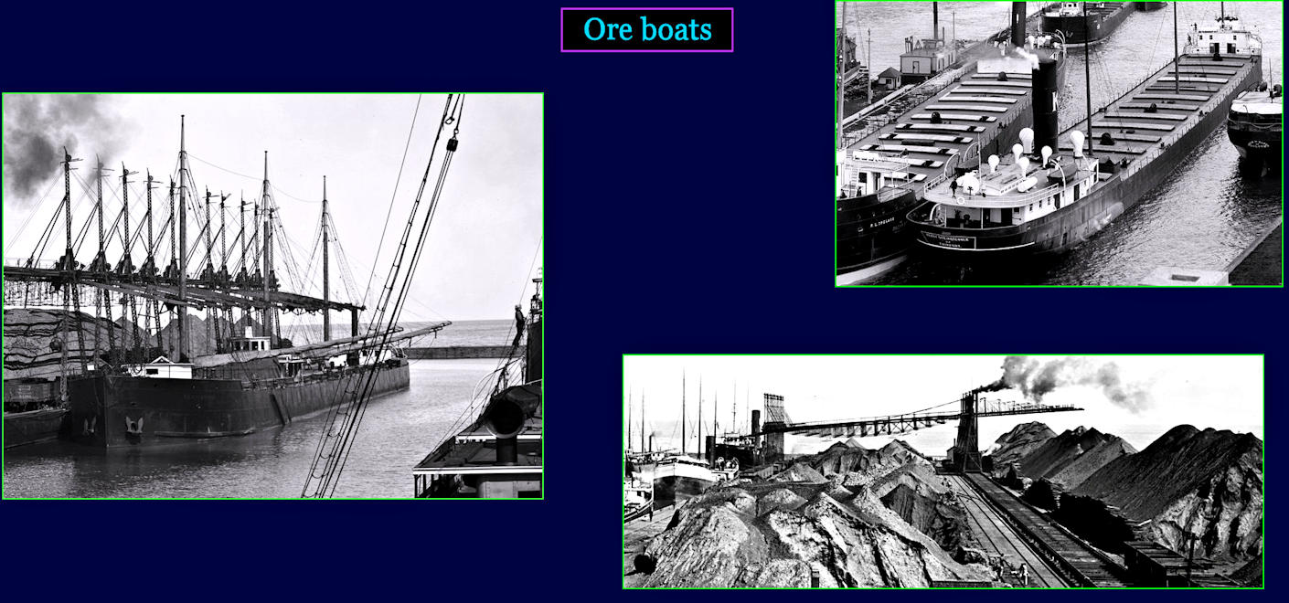 Iron ore boats 1890